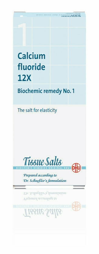 Number 1 - Calcium Fluoride 12x - Biochemic Remedy No.1 - the salt for elasticity