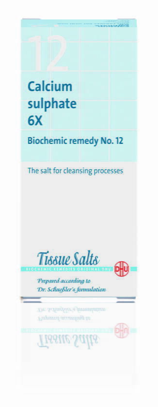 Number 12 - Calcium Sulphate 6x - Biochemic Remedy No.12 - the salt for cleansing processes