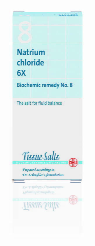Number 8 - Natrium Chloride 6x - Biochemic Remedy No.8 - the salt for fluid balance