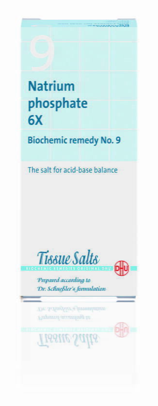 Number 9 - Natrium Phosphate 6x - Biochemic Remedy No.9 - the salt for acid-base balance